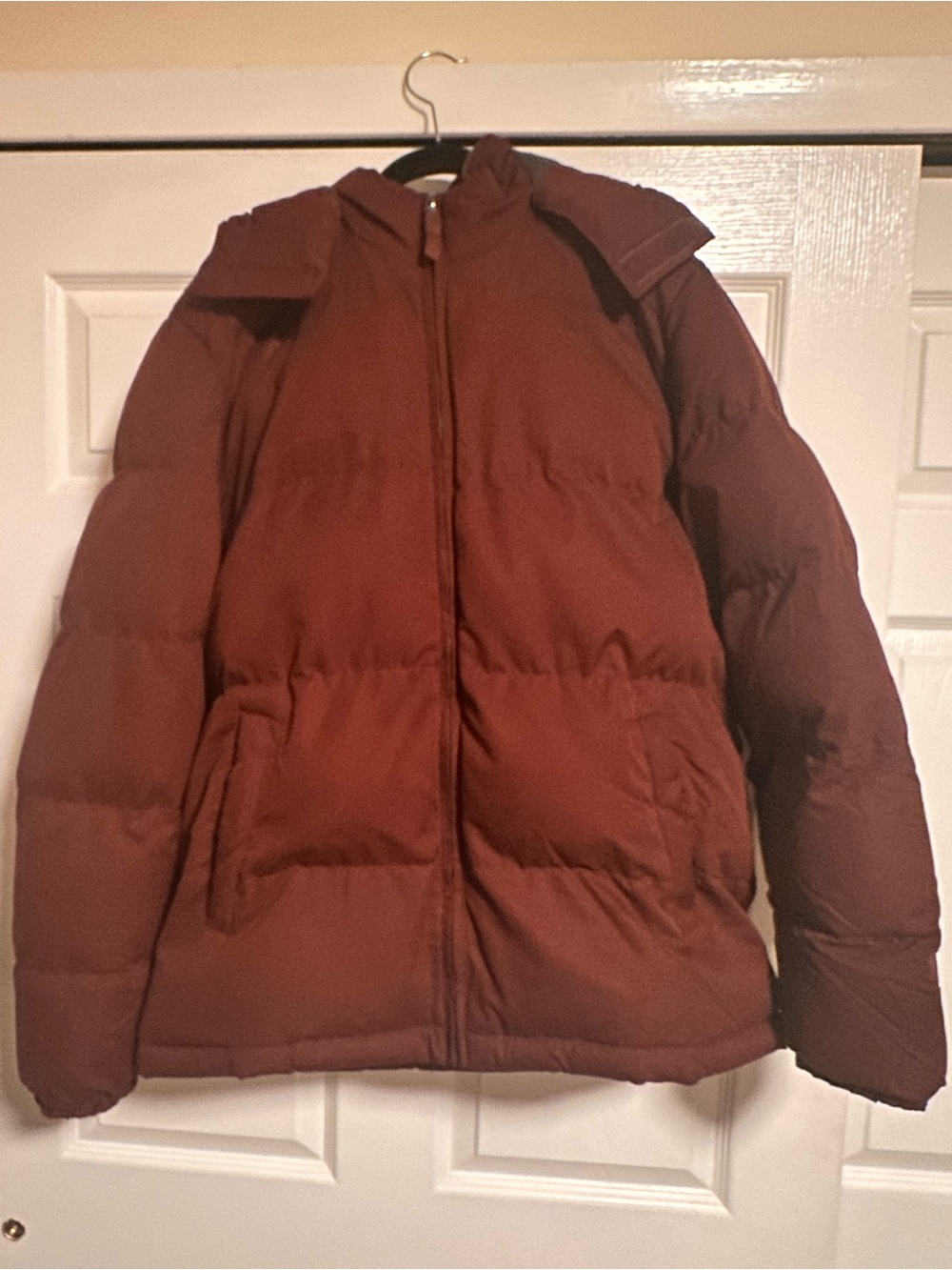 St. John's Bay Men's Puffer Jacket - Maroon color
